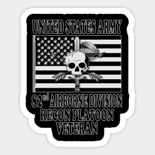 82nd Airborne Recon Platoon- Veteran Sticker